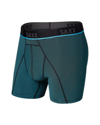 Boxerky SAXX KINETIC HD BOXER BRIEF M - cool blue mini stripe